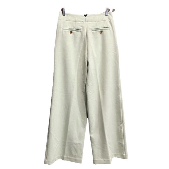 Maeve by Anthropologie Light Green Wide Leg Women's Dress Pants Size 4 - Picture 2 of 5